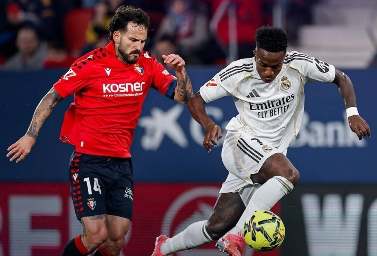 Hasil Pertandingan Osasuna vs Real Madrid 2-1, Los Blancos Tumbang di El Sadar