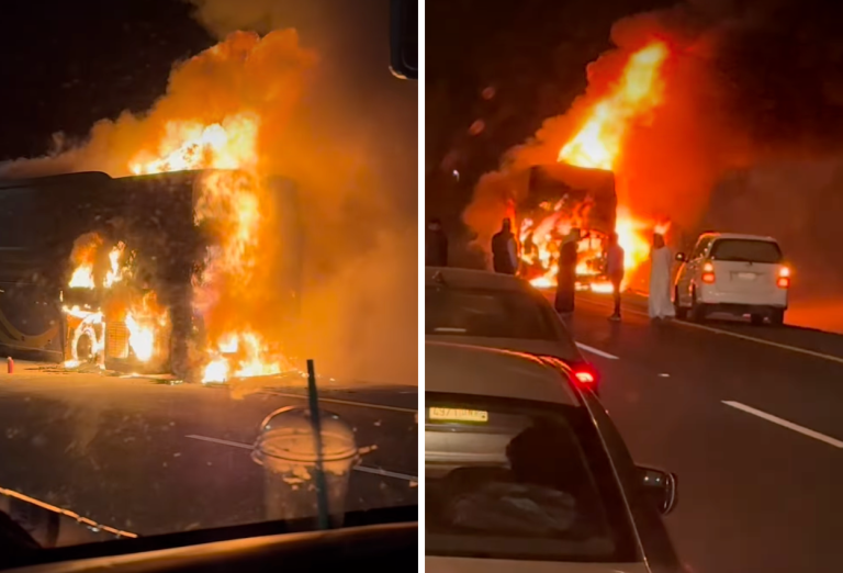 Bus Pengangkut Jemaah Umrah WNI Terbakar di Rute menuju Madinah
