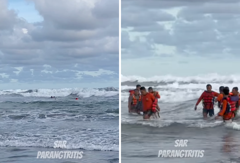 Detik-detik 4 Remaja Nyaris Tenggelam di Parangtritis akibat Arus Rip