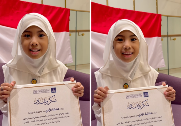 Hafiz Cilik Indonesia Aisyah Arrumi Juara 2 Tilawah Dunia