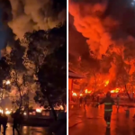 Kebakaran Besar Melanda Pabrik Plastik di Gunung Putri, Api Sulit Dipadamkan