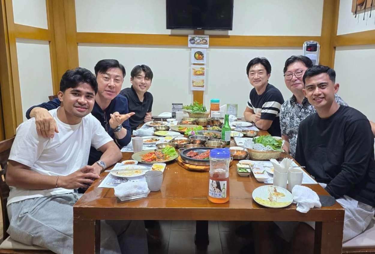 Momen Reuni Shin Tae-yong dengan Tiga Anak Emasnya, Asnawi, Arhan, dan Egy Maulana