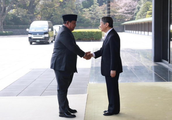 Prabowo dan Kaisar Naruhito Gelar Pertemuan di Istana Kekaisaran Jepang