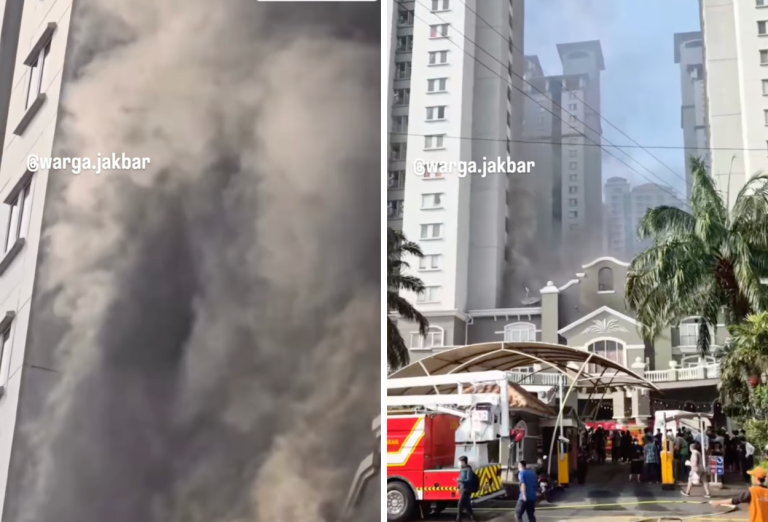25 Penghuni Terjebak Saat Apartemen di Tanjung Duren Jakbar Kebakaran