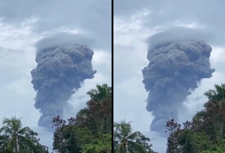 Gunung Dukono Erupsi usai Gempa Magnitudo 7,6 Guncang Maluku Utara