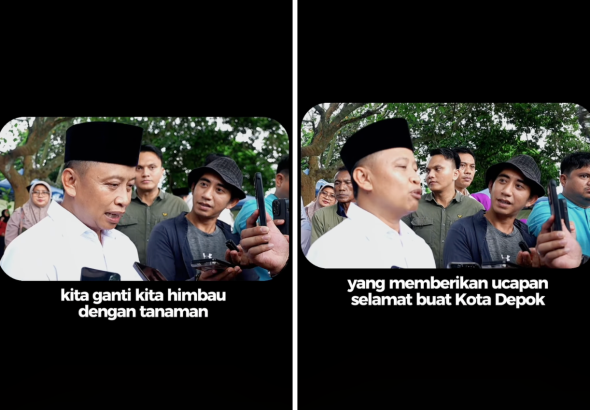 HUT Depok, Wawalkot Ajak Ganti Karangan Bunga dengan Penanaman Pohon