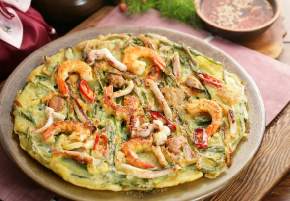 Haemul Pajeon, Pancake Korea dengan Udang dan Cumi yang Populer saat Hujan
