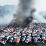 Kebakaran Besar Landa Kampung Bahagia Malaysia, Ribuan Rumah Hangus Terbakar