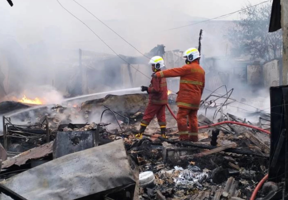Kebakaran di Asrama Polri Ciledug, 20 Rumah Hangus