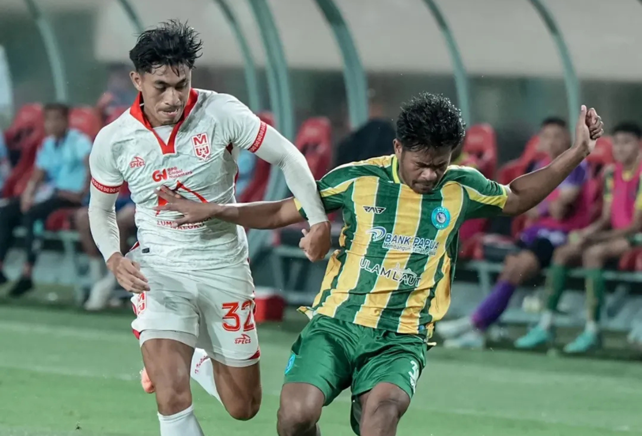 PSBS Biak vs Malut United 0-7 Laskar Kie Raha Pesta Gol Tanpa Balas